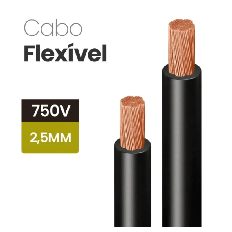 Cabo Flexivel 750V 2,5MM2 PT