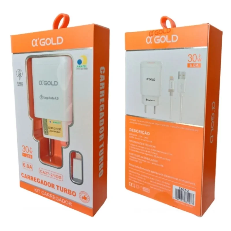 Carregador Iphone GOLD