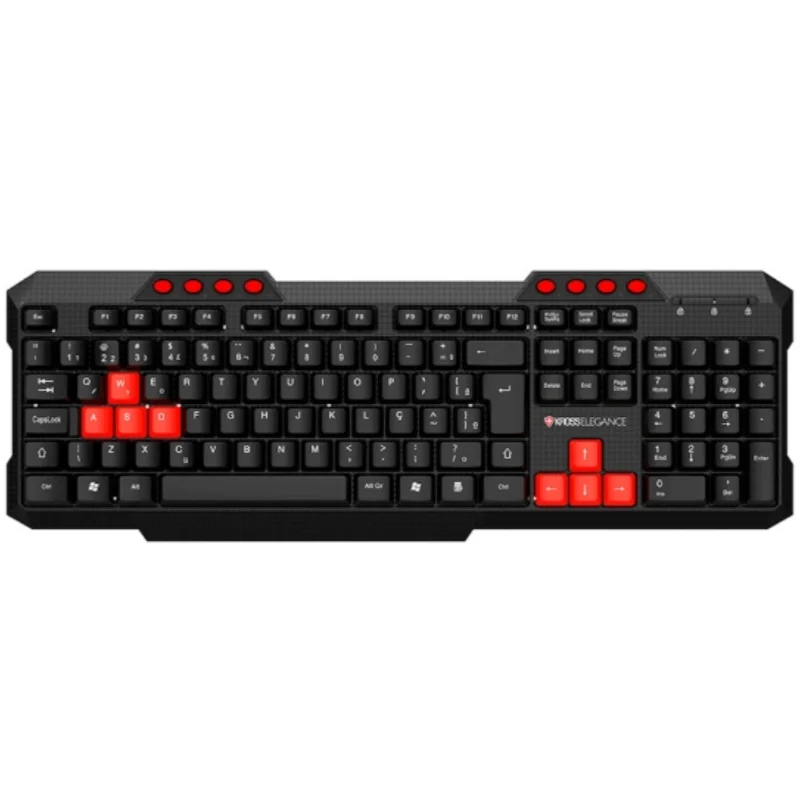 Teclado Com Fio Kross Multimídia Elegance