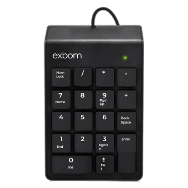 Teclado Numérico com Fio USB